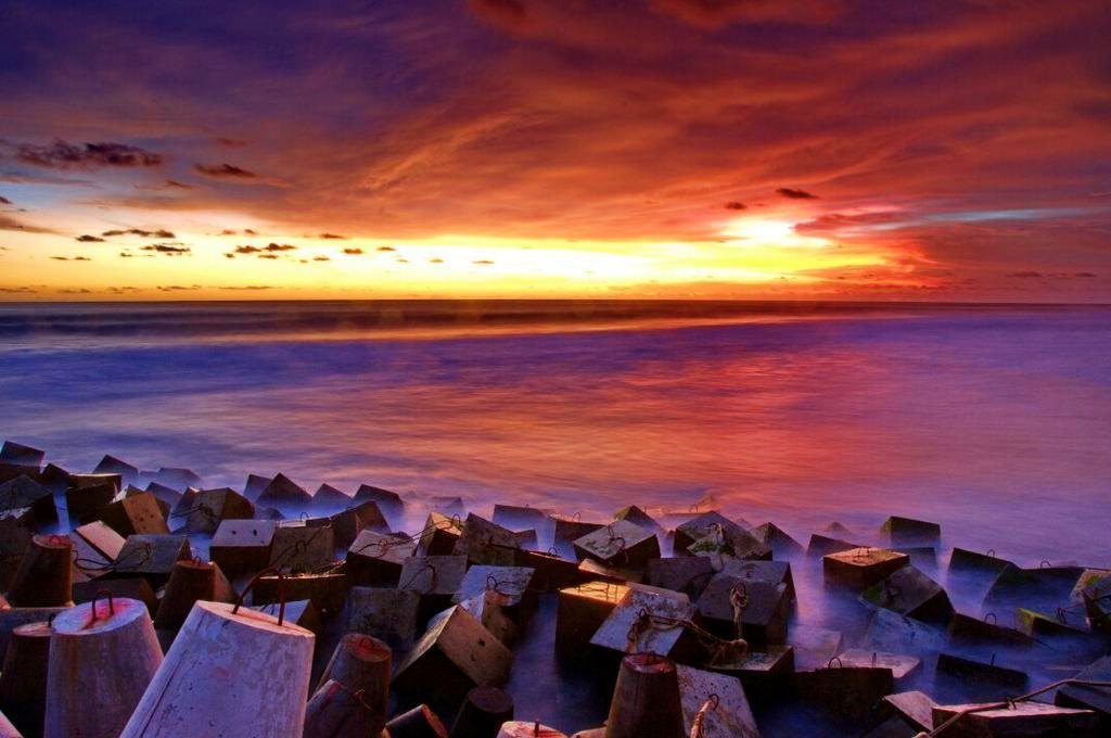 sunset pantai glagah